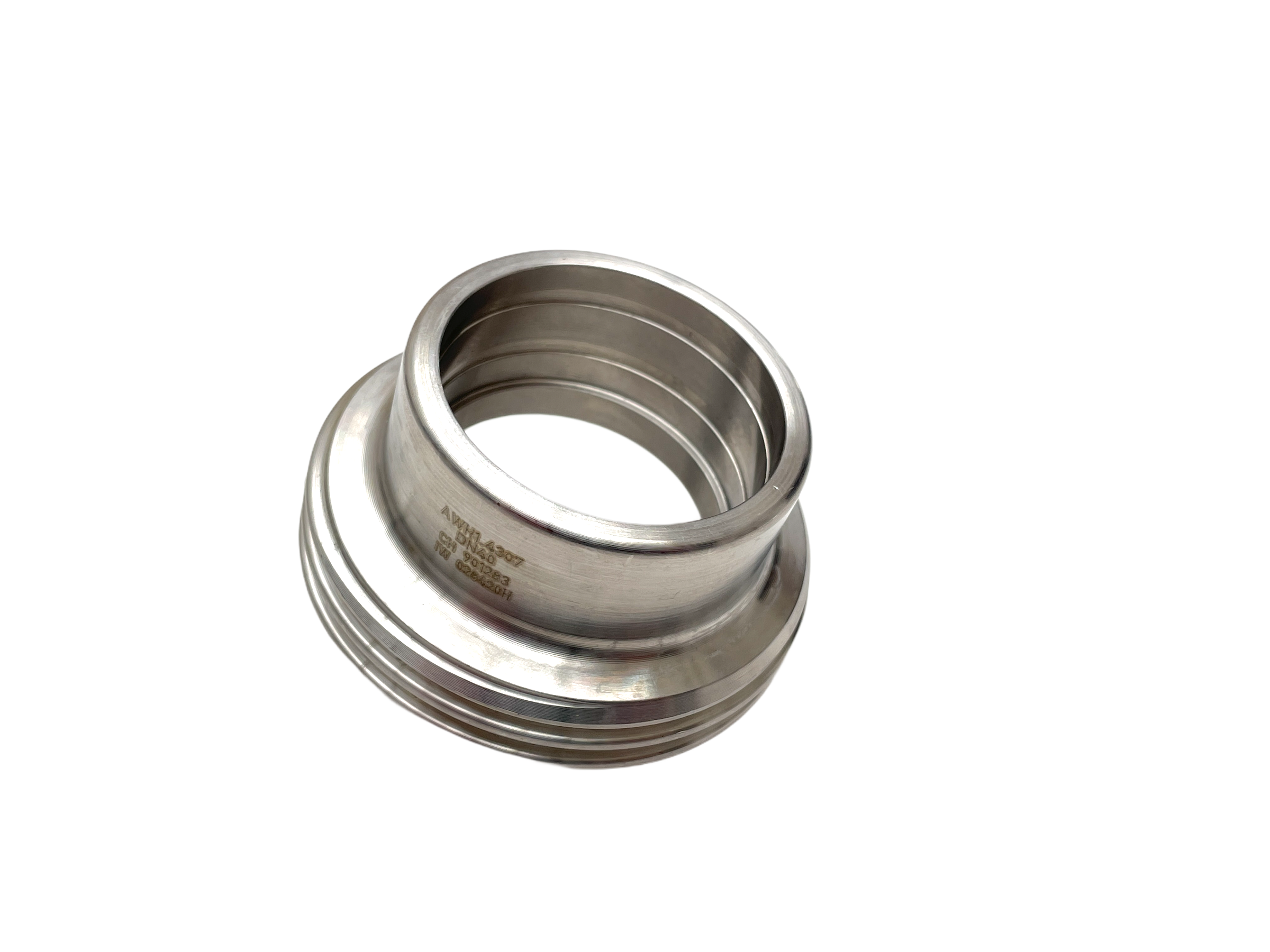 Gewindestutzen DN50, Edelstahl, für Verschraubung DN40, Rohr 52mm