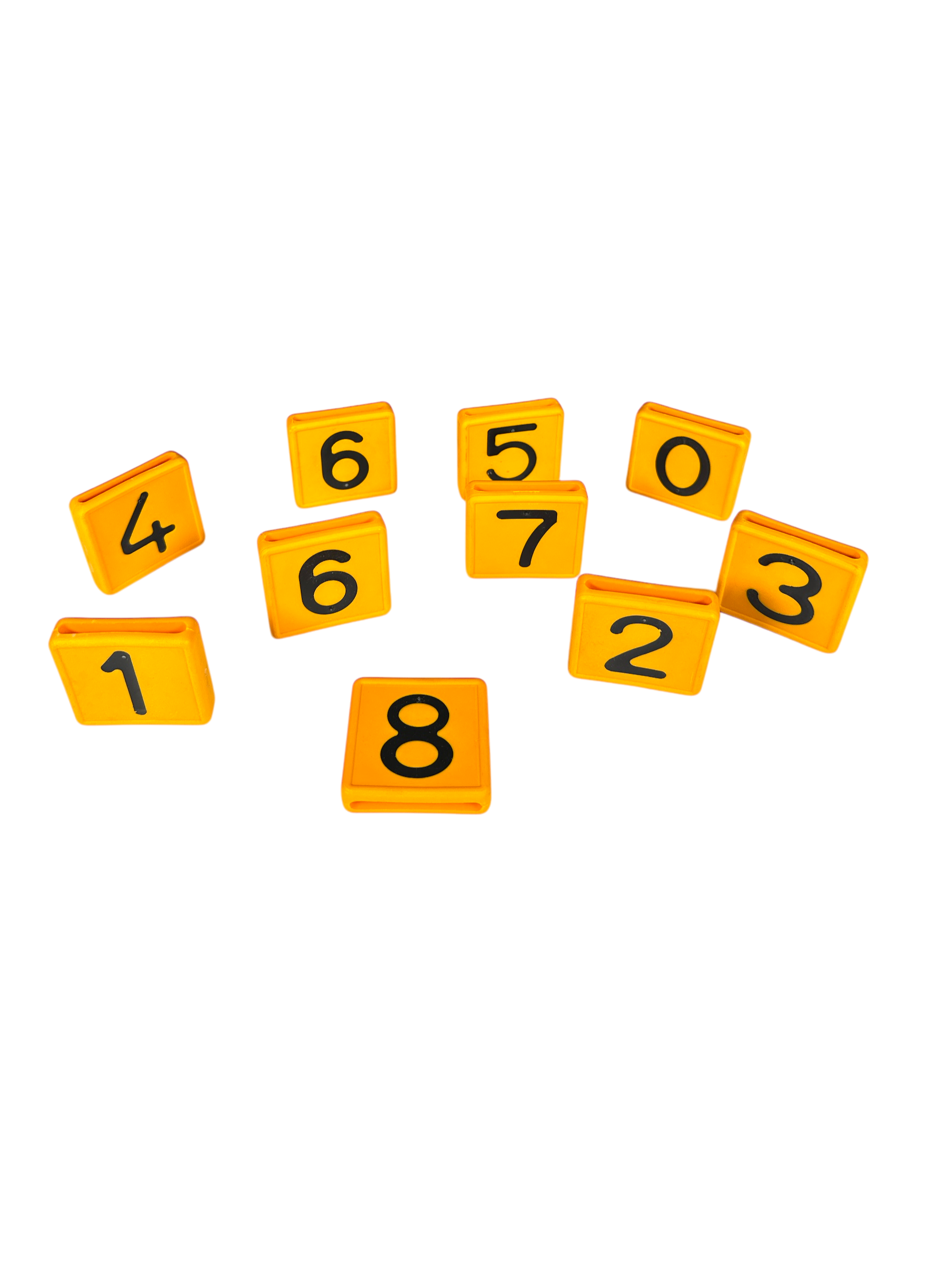 Halsband Nummer 2, 47 x 45mm, kleines Modell, Orange