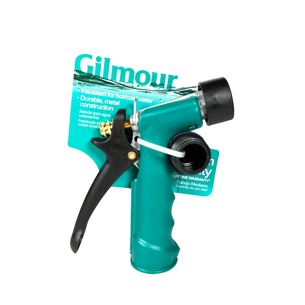 Gilmour Euterbrause mit Schnellanschluss, Innengehäuse mit Messing, grün
