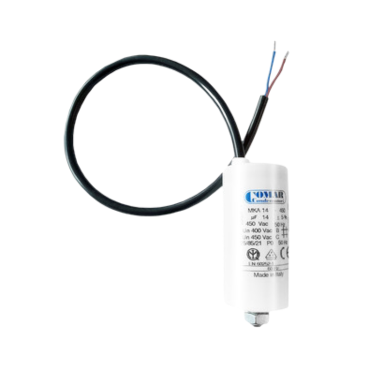 Kondensator 5µF, 450 V/ Draht 0,5 m, 1C245 alle Typen N/M/L