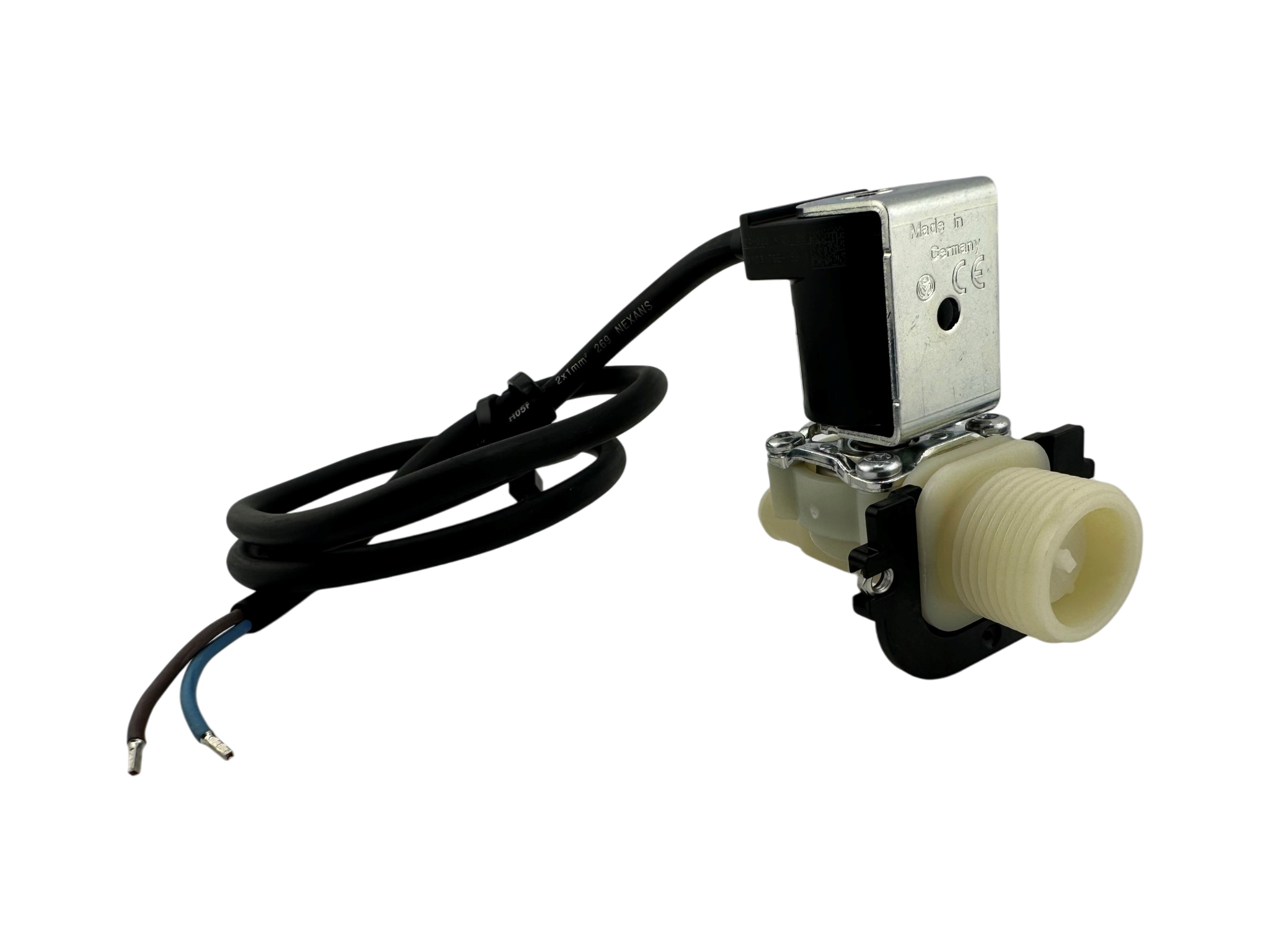 Magnetventil, einfach, gerade 24V ( =) mit Kabel, 3/4" Anschlussgewinde, Ø13,5mm passend für 96516208