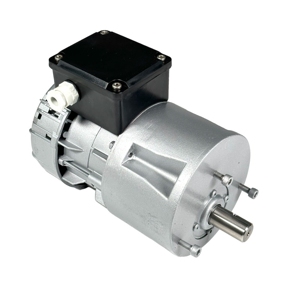 Rührwerksmotor R1C225M2BC, 230 V  , 50Hz , 30-36  U/Min. ,Welle Ø 19 mm Länge 35 mm , 17 mm vom Wellenende bis Bohrungsmitte  Ø 5 mm , 1100W, 300 L/min