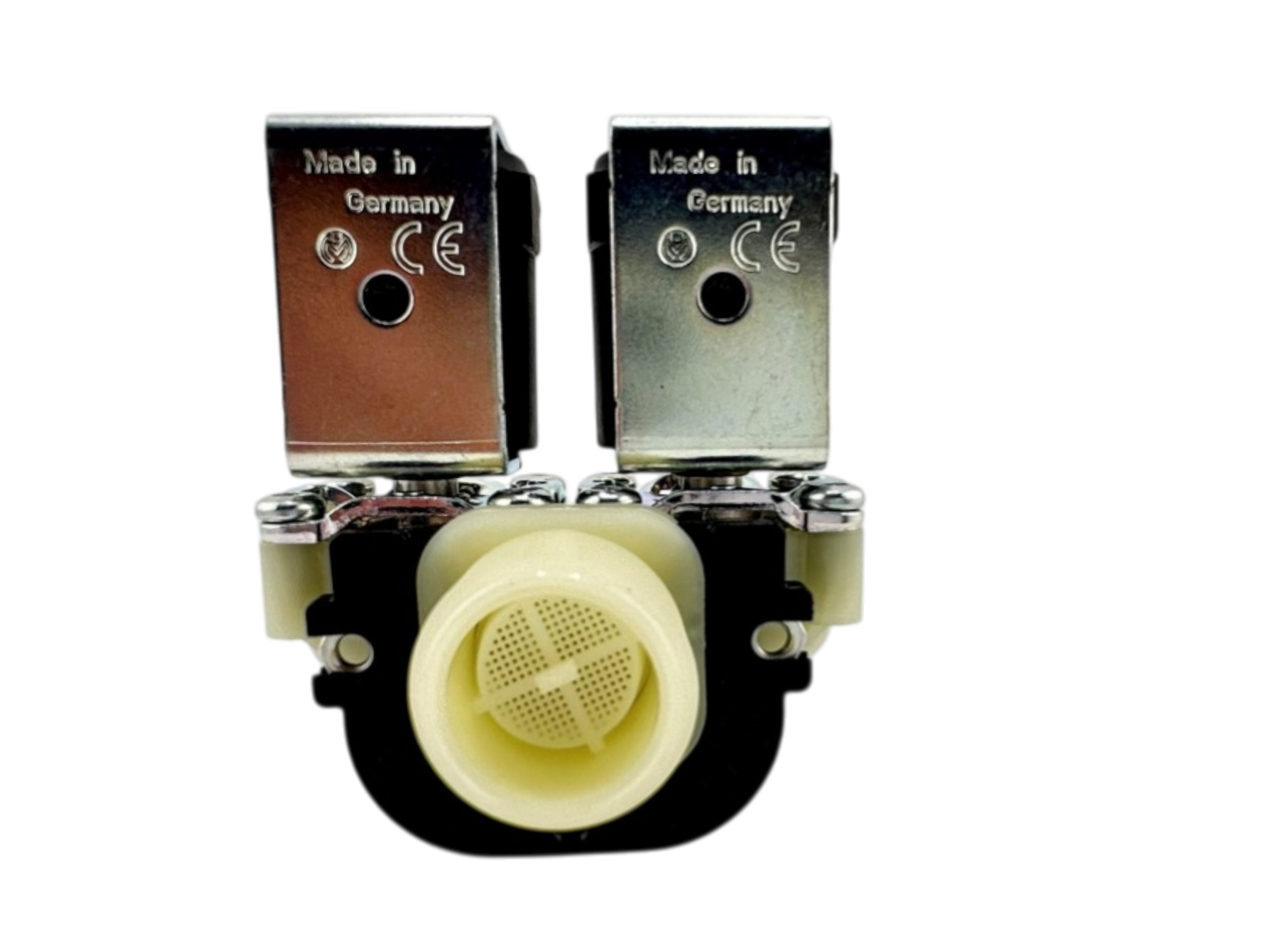 Doppel Magnetventil, gerade, 110V, ¾" Anschlussgewinde, Ø 13,5mm Stutzen