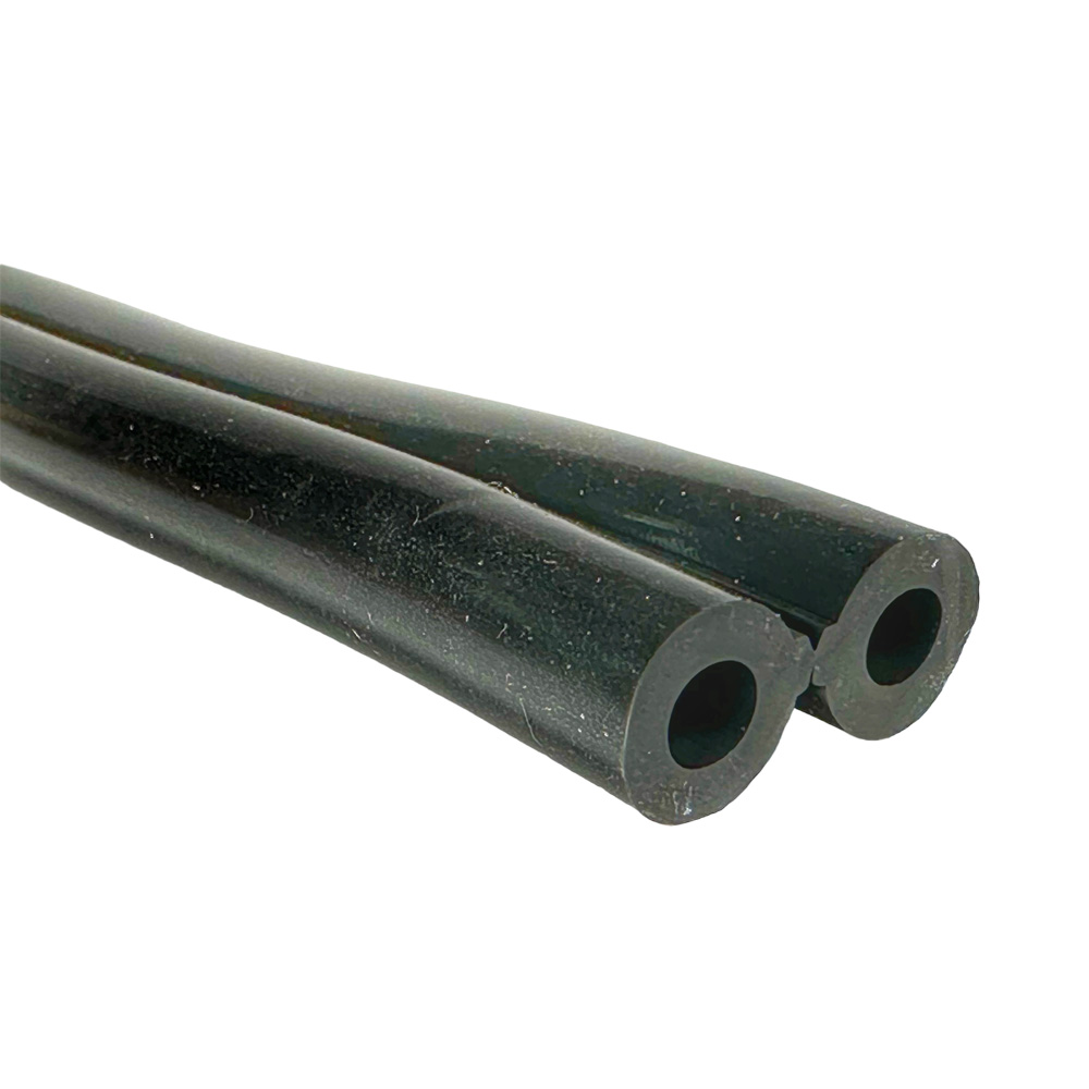 Silikon Doppelpulsschlauch, 2 x 7 x 14 mm, transparent, passend für 30-331, 25 m Rolle