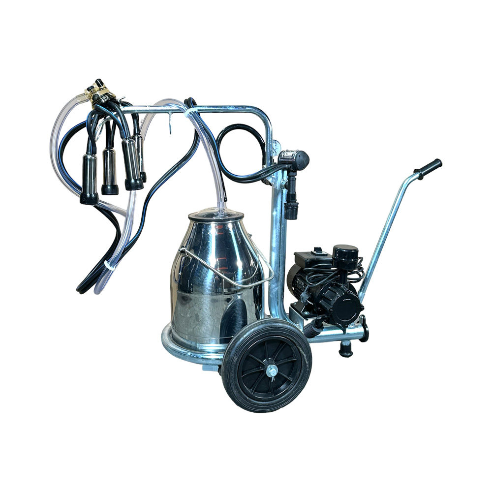Minimilker Modell ECO+, 30 Liter Edelstahl Eimer, 150cc Melkzeug std, Black Milk 60/40 Pulsator kompl.