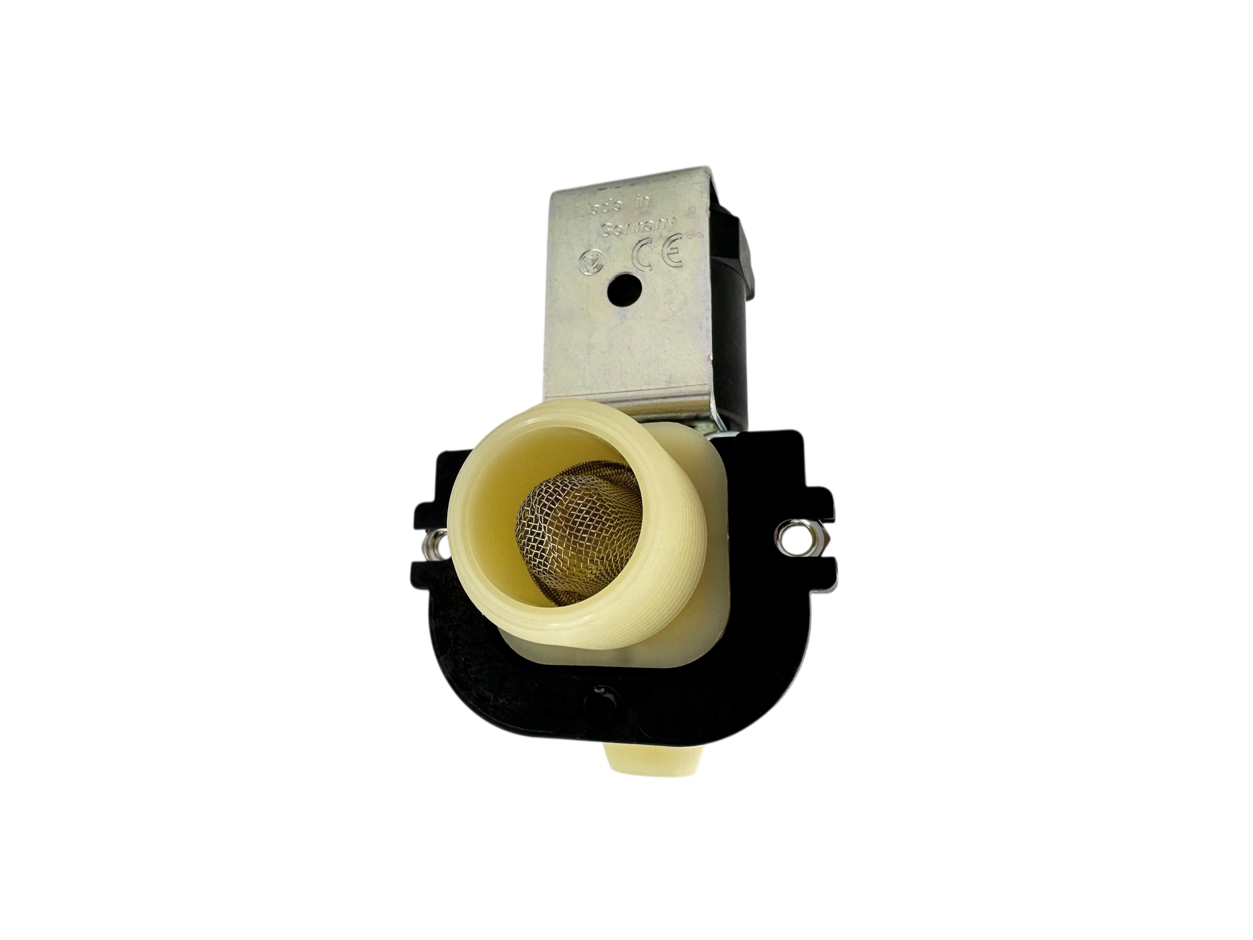 Magnetventil, winklig 230V, 3/4" Anschlussgewinde, Stutzen und Metallsiebeinsatz
