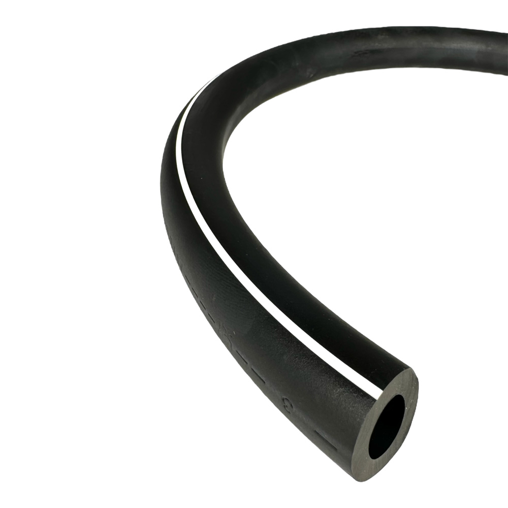 Gummi Milchschlauch, ø 13 x 23 mm, weißer Streifen, 25 m Rolle