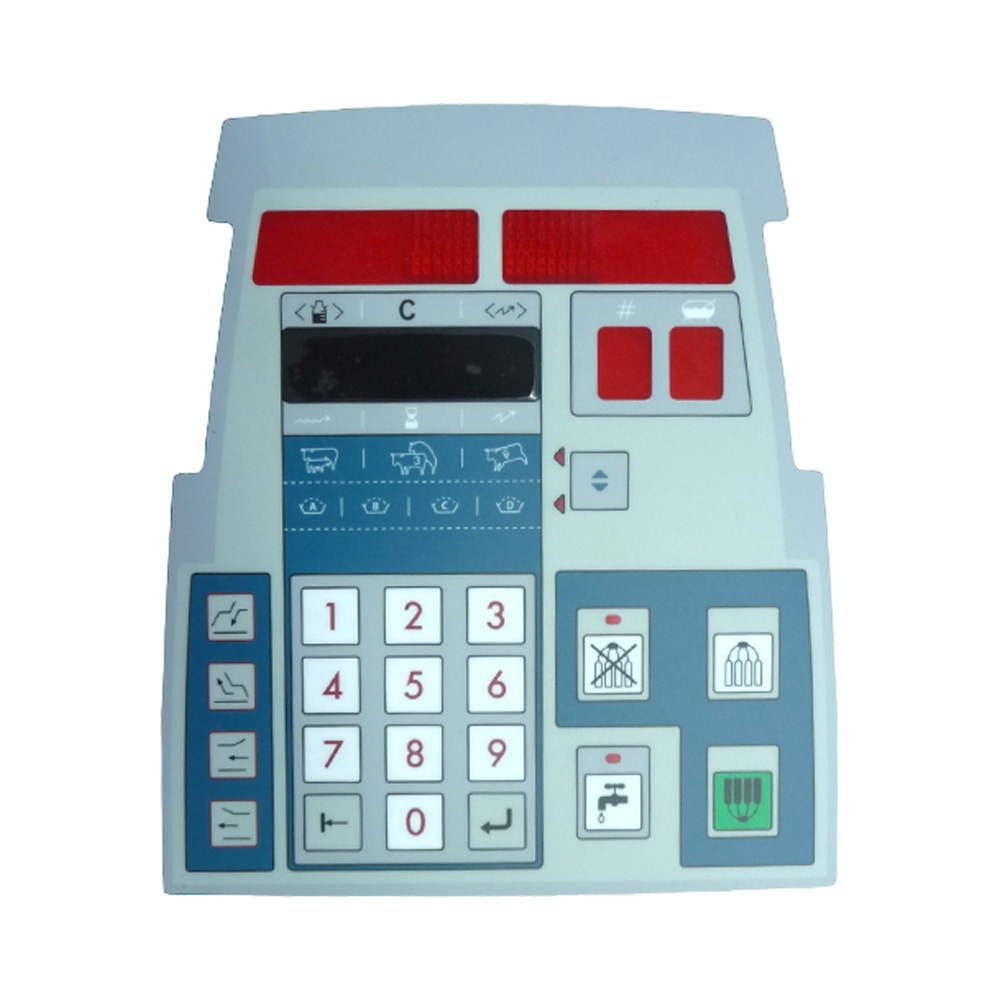 Tastaturfolie für Dataflow, alte Version, breiter 45 mm Steckeranschluss mit LED´s