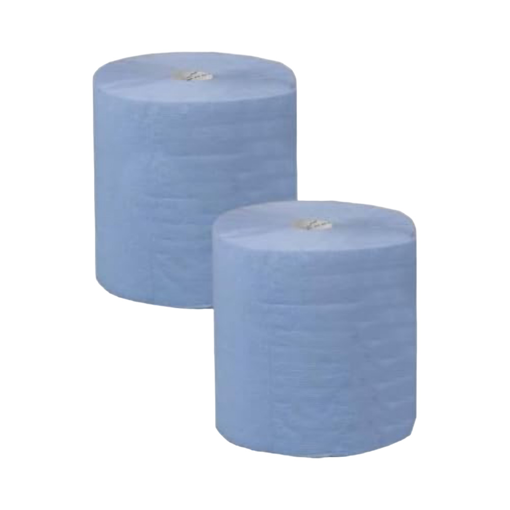 Euterpapier, blau, 2 Rollen à 1000 Blatt