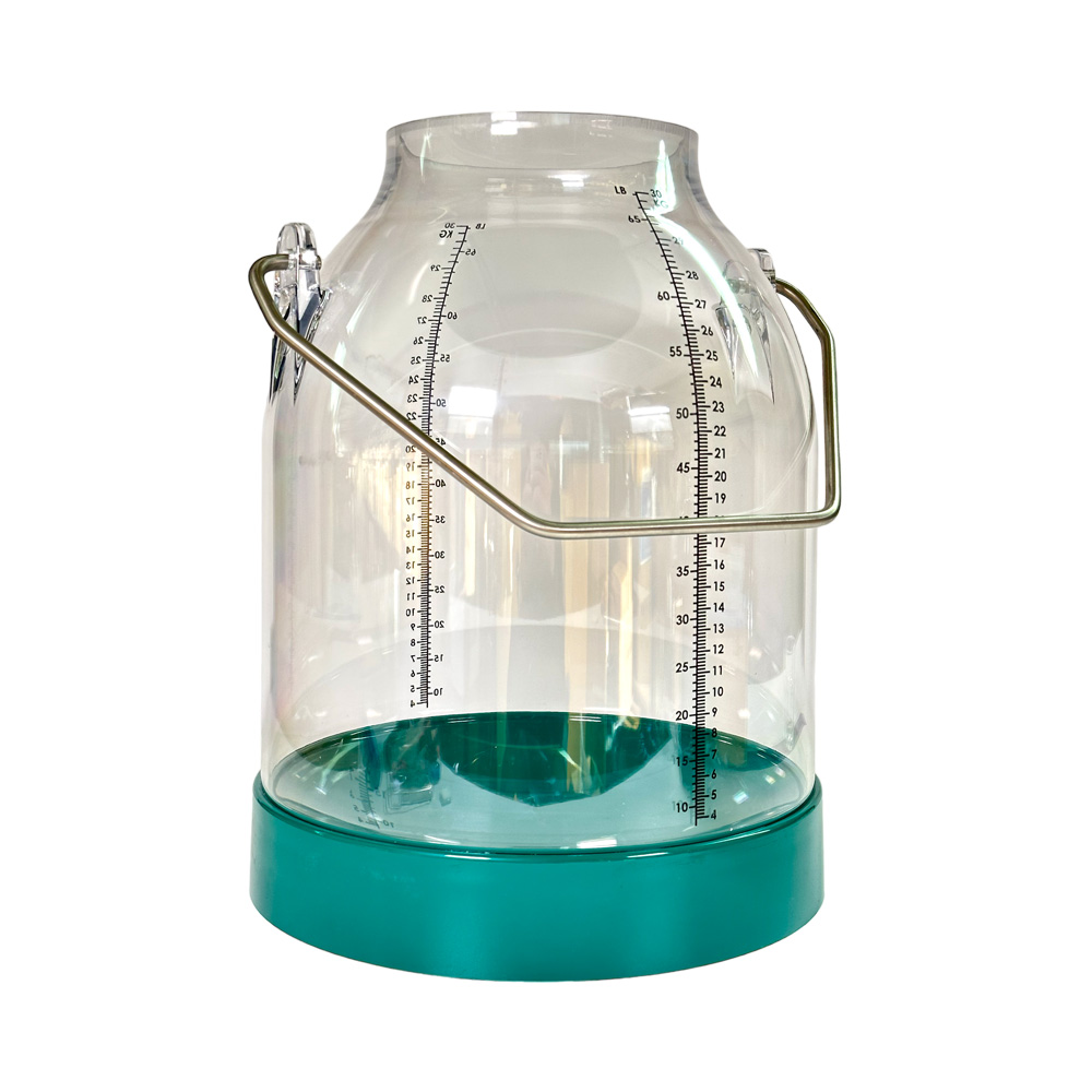 Melkeimer, Kunststoff, 30 Liter, Bügelhöhe Standard 143 mm, grün