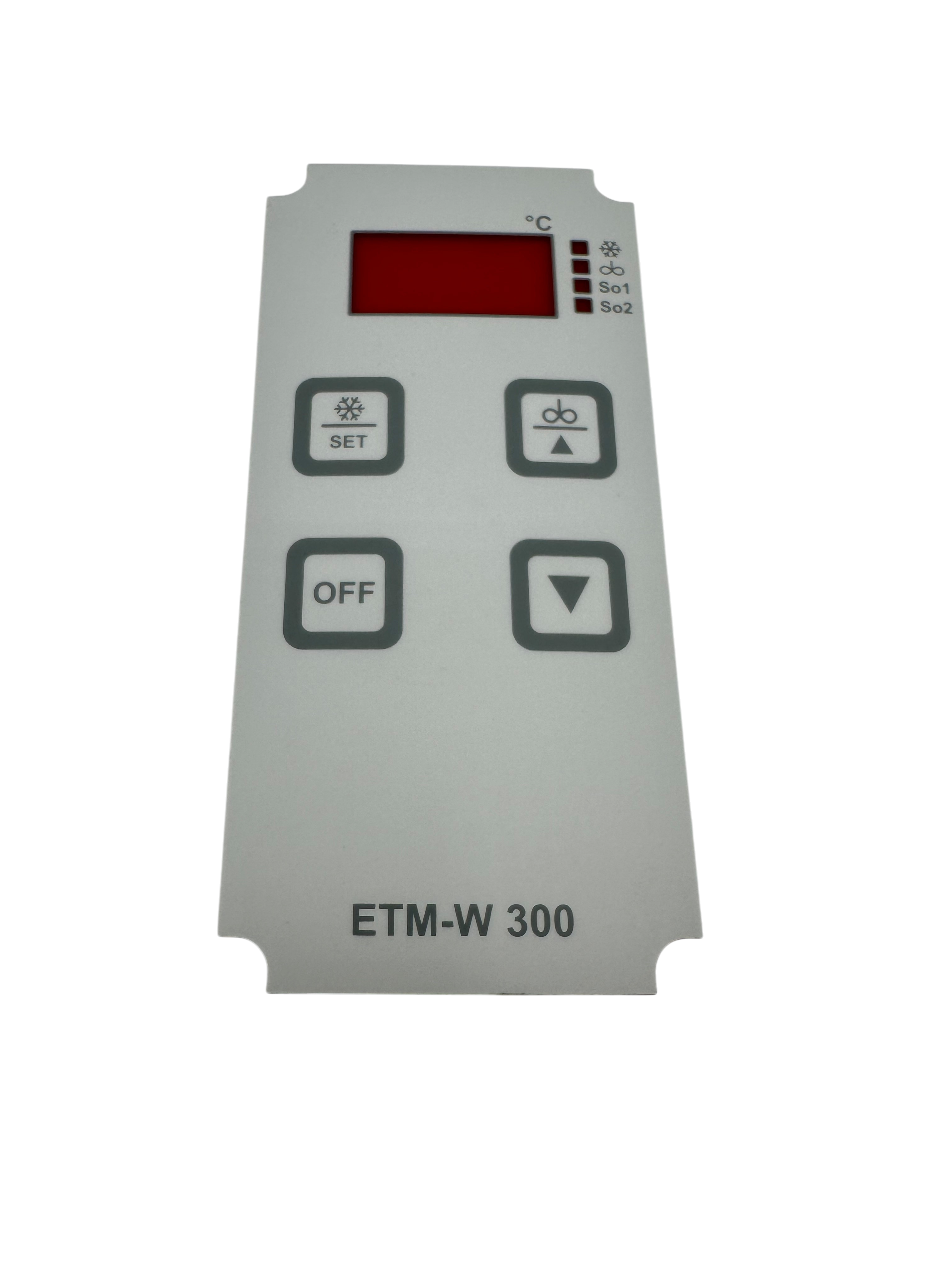 Tastaturfolie WELBA, für ETM-300. 3-farbig mit Klebefolie