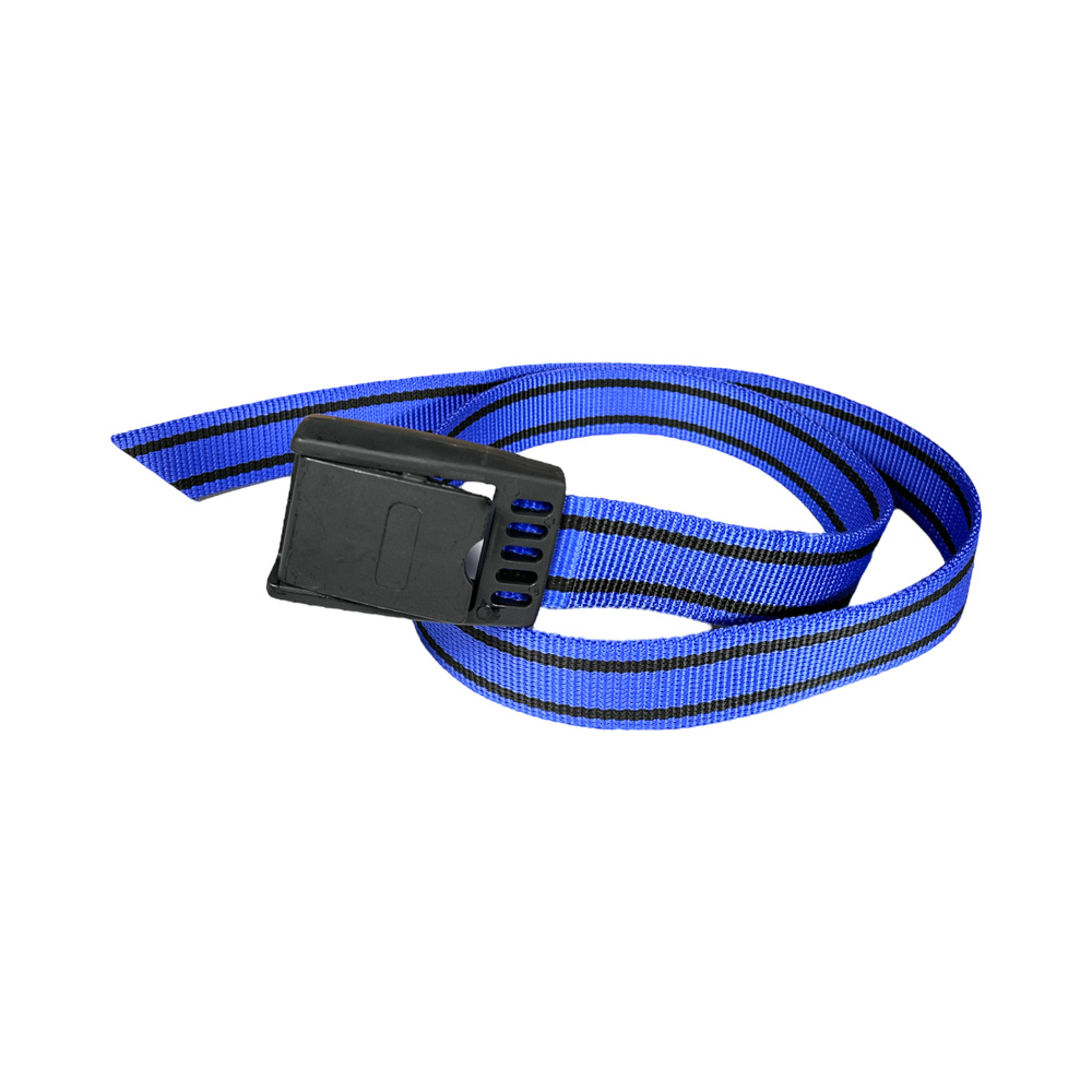 Halsband mit Kunststoff Schnalle, blau / schwarz, 1300mm