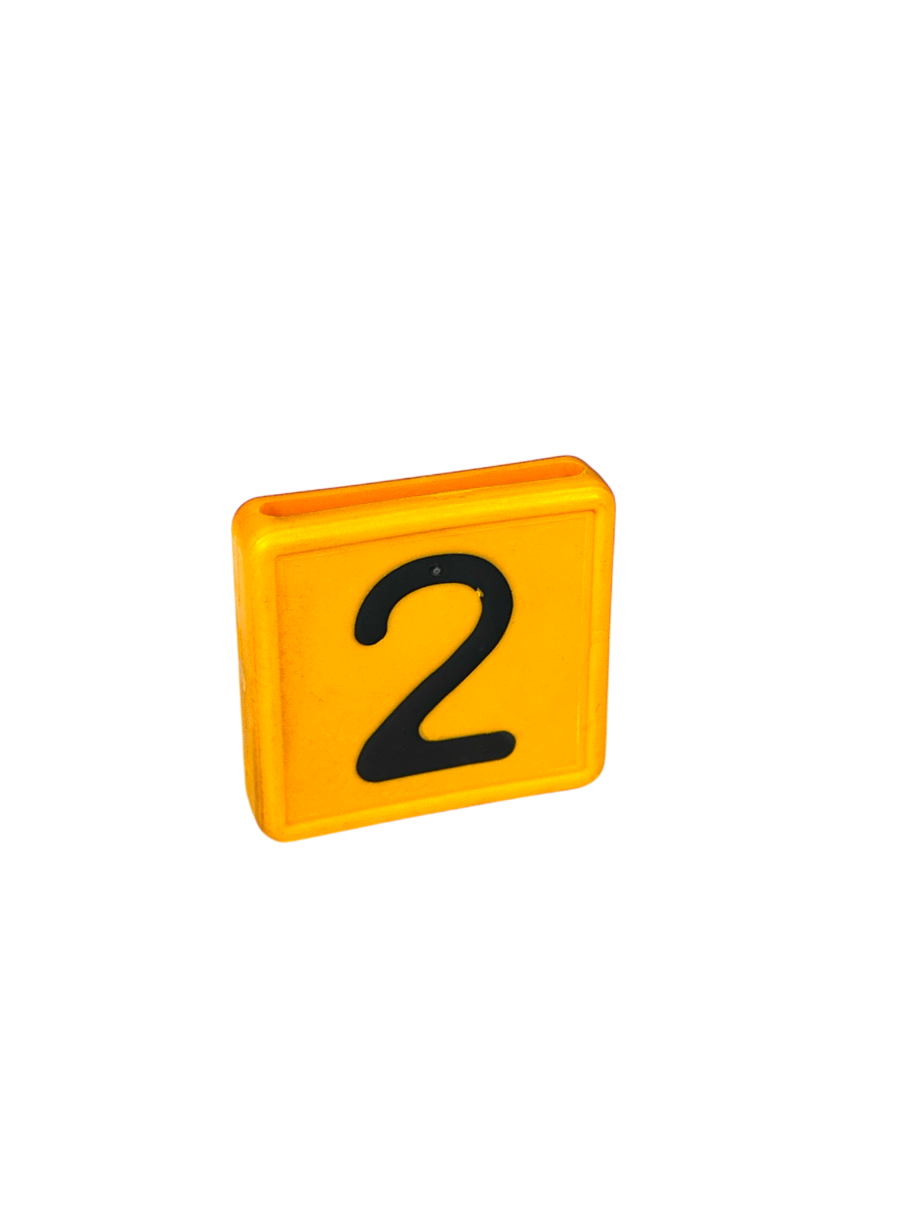 Halsband Nummer 2, 47 x 45mm, kleines Modell, Orange