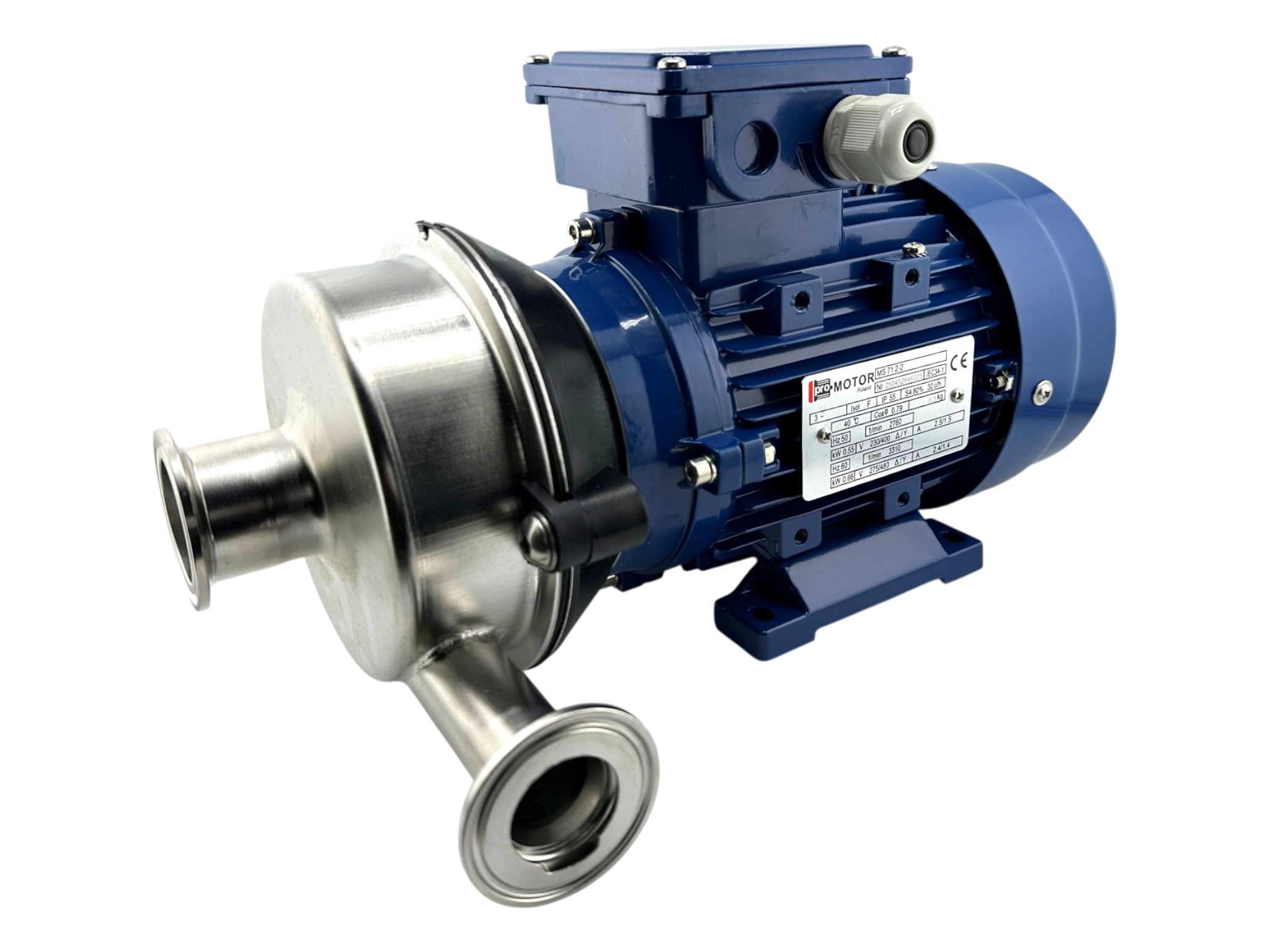 Milchpumpe VMS rechts, 0,55 kW, 230/400V, passend DeLaval 85502330
