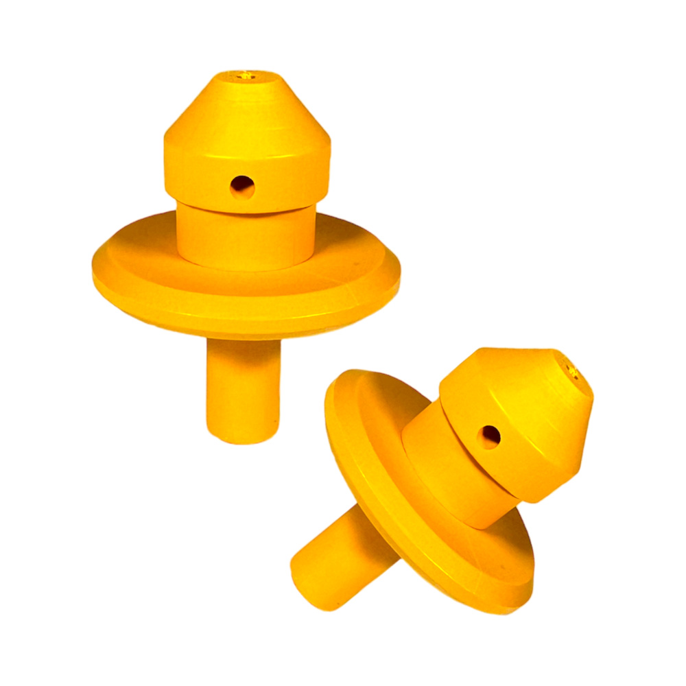 Spülkopf Typ 1, Loch Ø 22 mm, für Silikon Zitzengummis GEA/Westfalia Stimulor, gelb