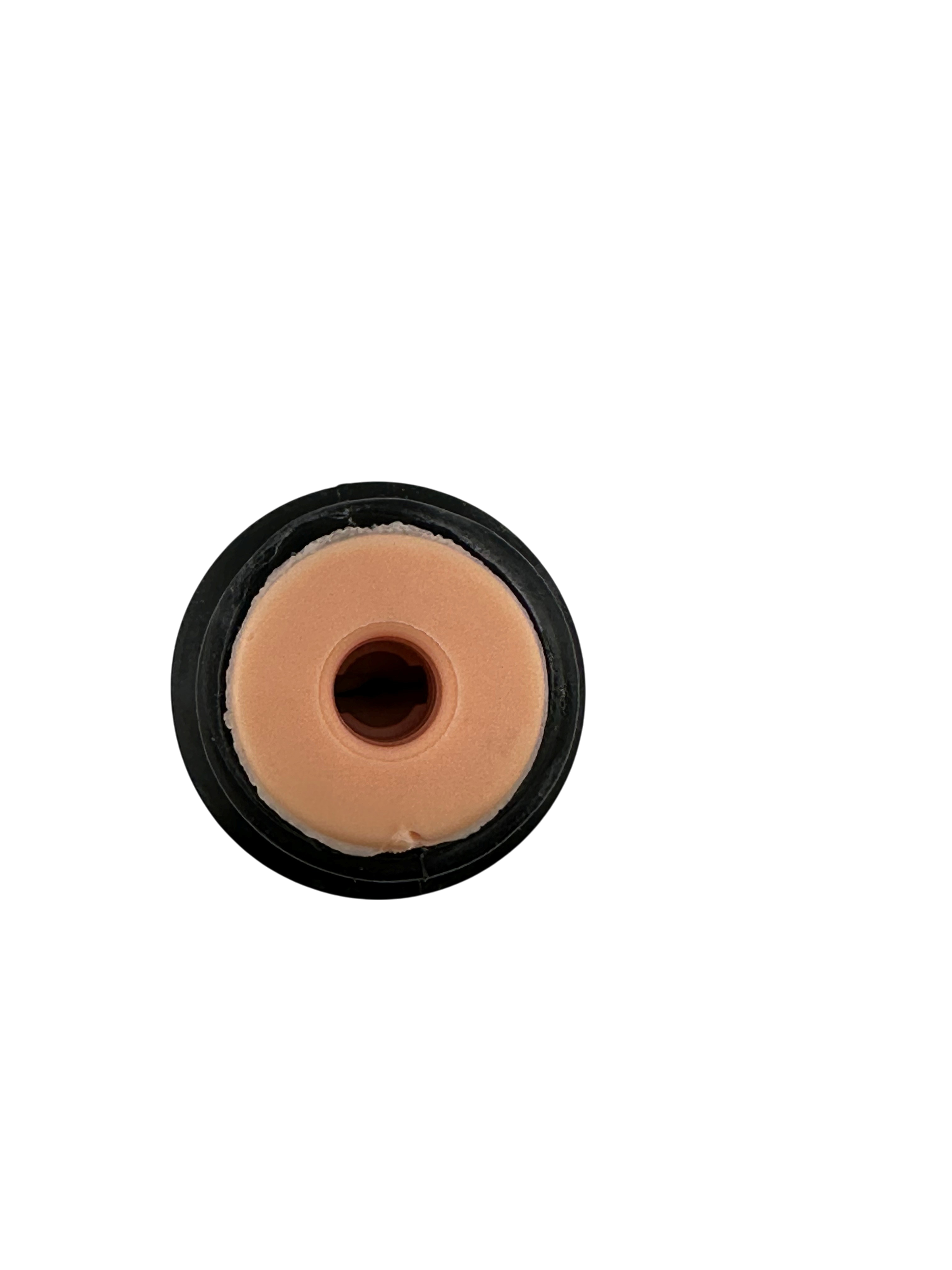 Tränkenuckel mit Einschraubgewinde, "Peach Teat", schwarz