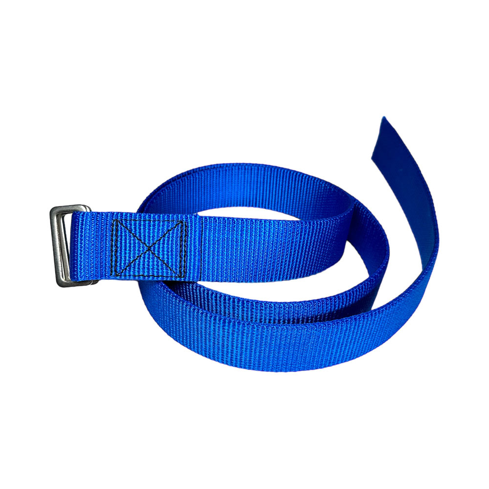 Halsband, passend für DL, 1500 mm, blau mit Edelstahl Schlaufen