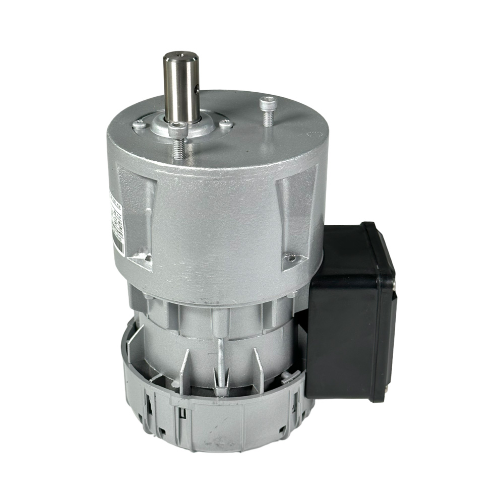 Rührwerksmotor R1C225M2BC, 230 V  , 50Hz , 30-36  U/Min. ,Welle Ø 19 mm Länge 35 mm , 17 mm vom Wellenende bis Bohrungsmitte  Ø 5 mm , 1100W, 300 L/min