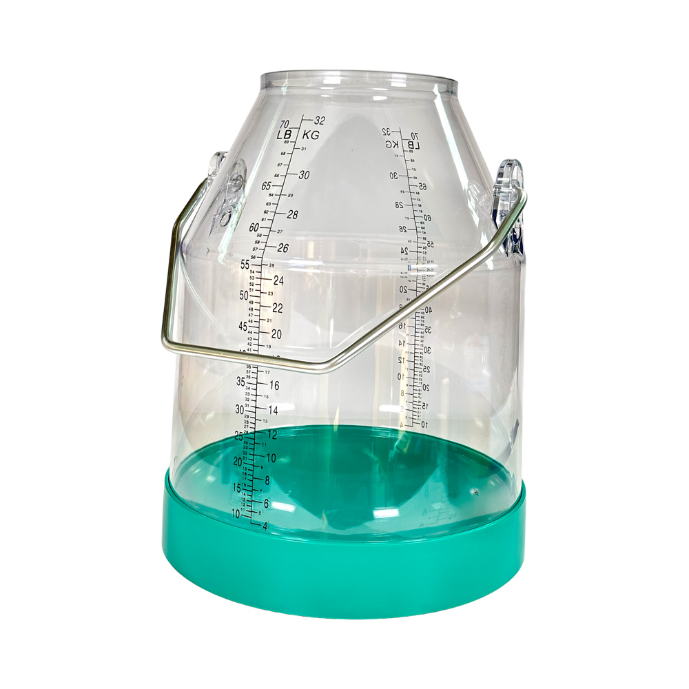 Melkeimer, Kunststoff, 32 Liter, Bügelhöhe 143mm, grün