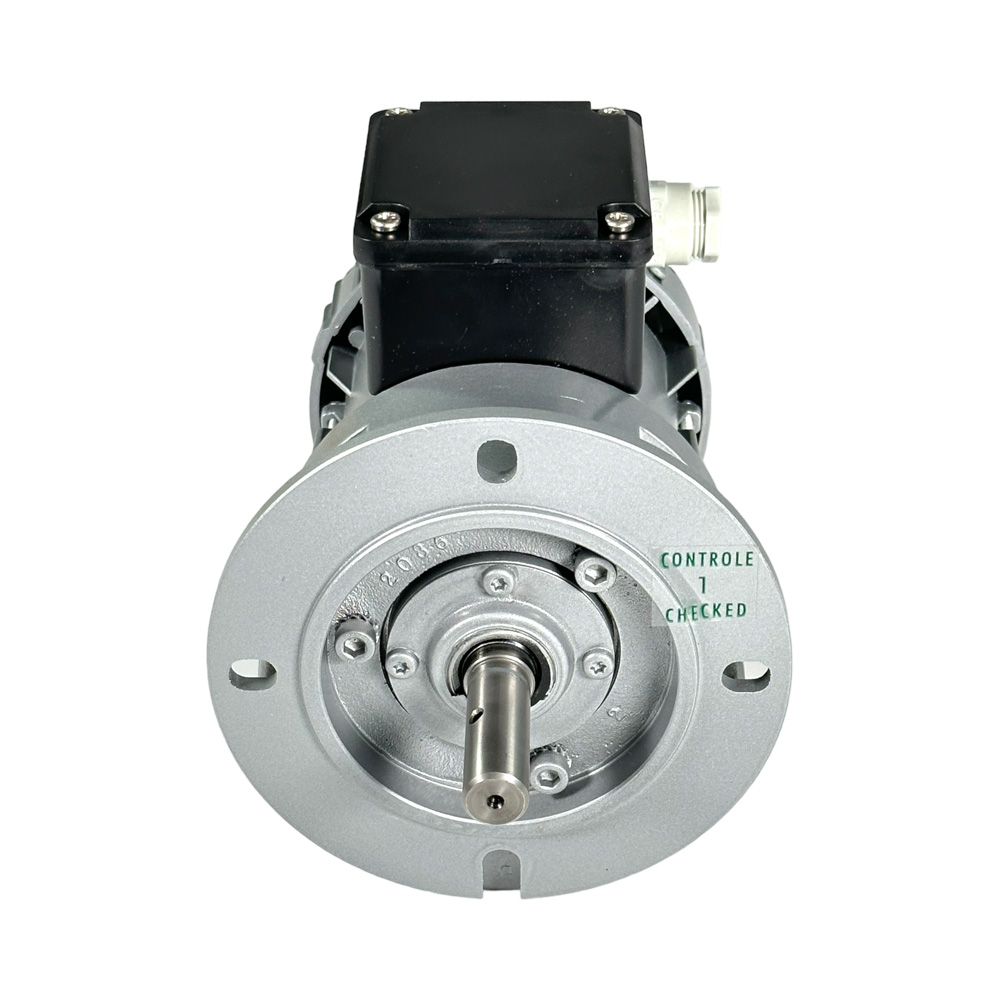 Rührwerksmotor Sirem R3245L5B, 230 - 400 V, 50 Hz , 25 U/Min. , Welle Ø 15 mm Länge 45 mm , 25 mm vom Wellenende bis Bohrungsmitte  Ø 3,5 mm