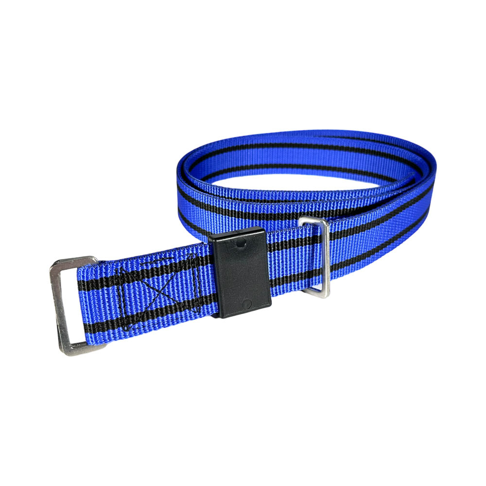 Halsband, passend für DL, 1500 mm, blau mit Edelstahl Schlaufen