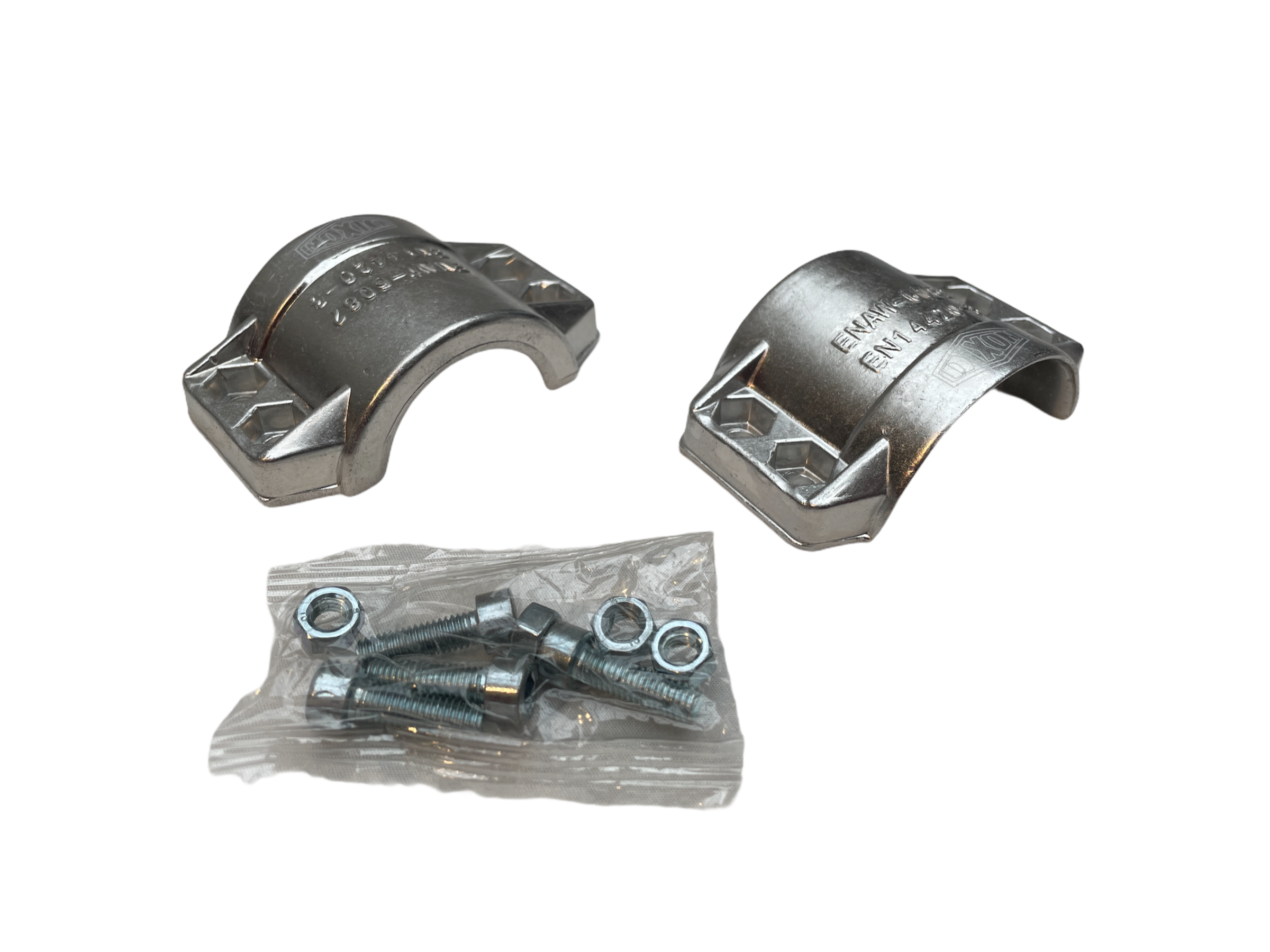 Sicherungsklammer, Aluminium, NW 38, 1 1/2" (40 mm), paarweise, für Tankwagenschlauch