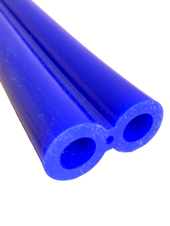 Silikon blau, drm 2 x 11,6 x 20,6 mm, 25 Meter Rolle
