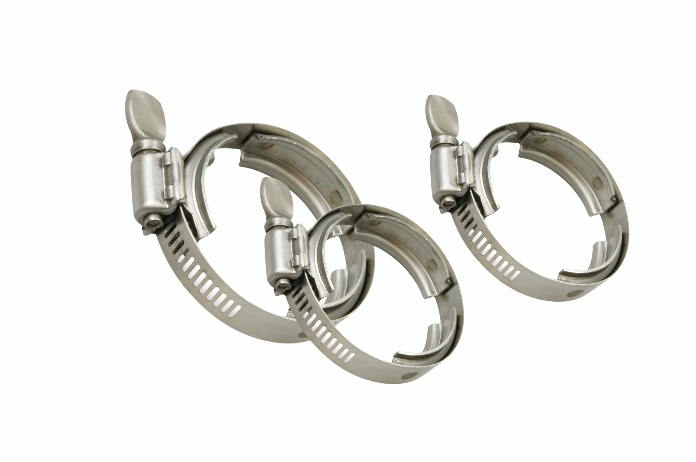 Klemmverschraubung, Edelstahl, Triclover V-Clamp, leichtes Modell, geeignet für 3" Leitung