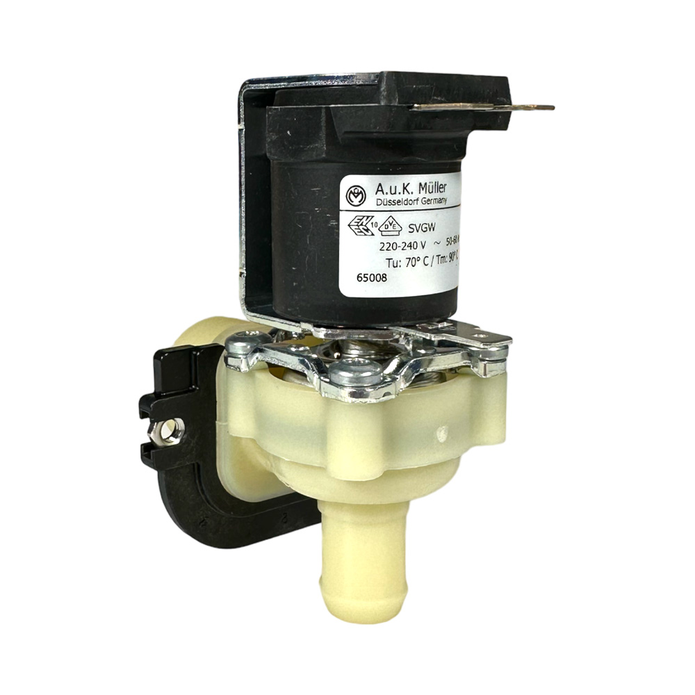 Magnetventil, einfach, winklig 230V, 3/4" Anschlussgewinde, Ø 13,5mm Stutzen mit PG Stecker