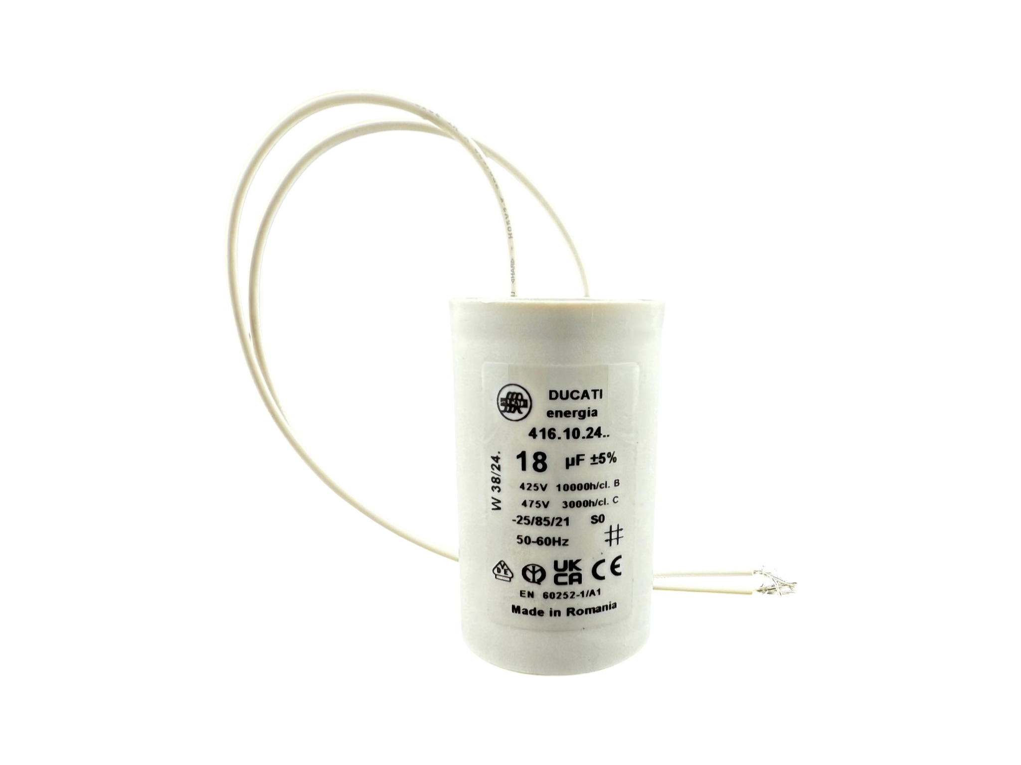 Kondensator für Getriebemotor 18µF, Pumpe 270 und 285 Typ H4