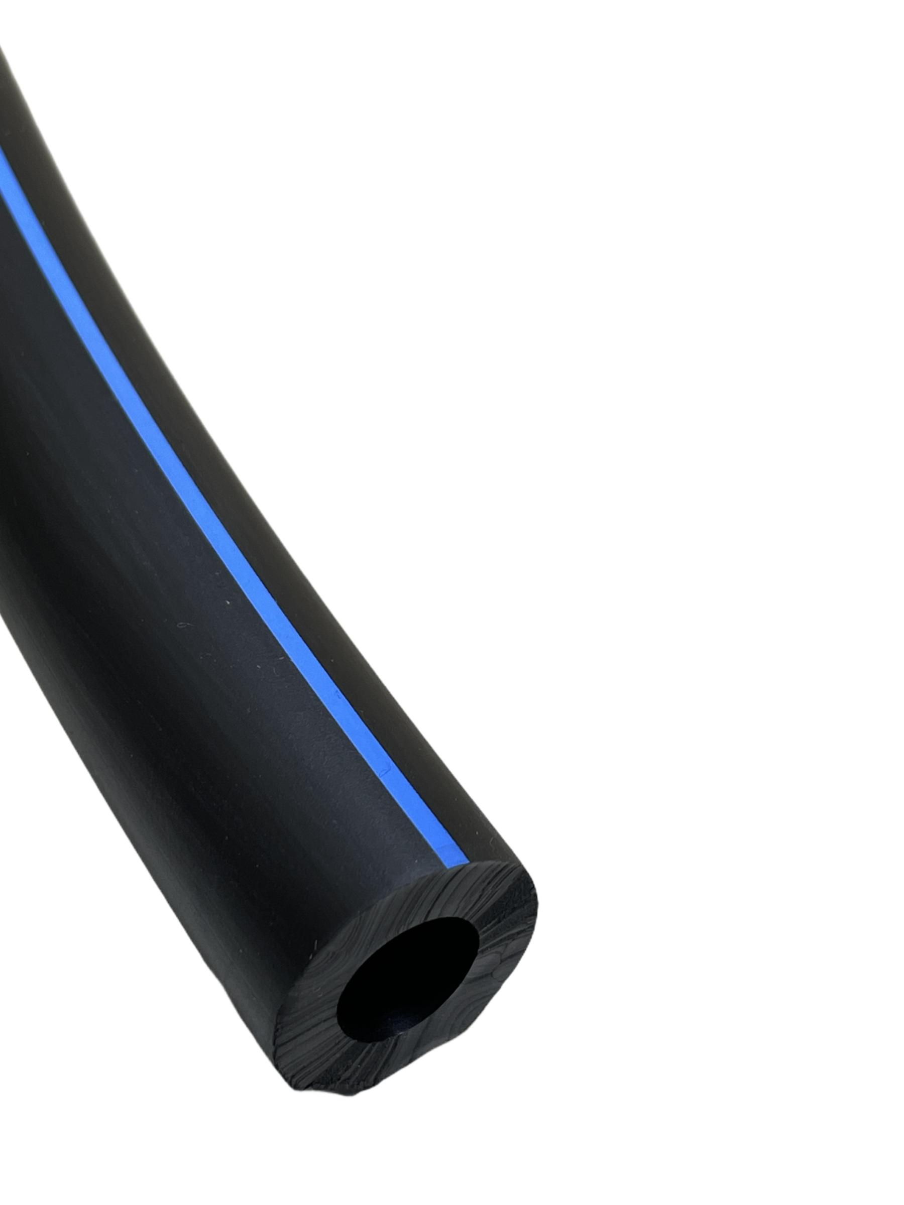 Gummi Pulsschlauch, ø 11 x 21 mm, blauer Streifen , 25 m Rolle