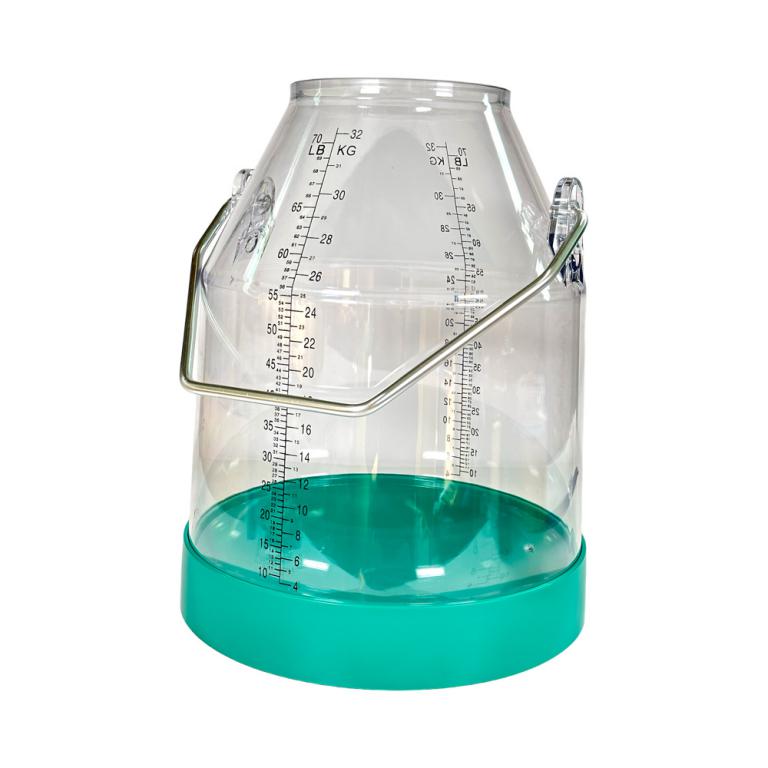 Melkeimer, Kunststoff, 32 Liter, Bügelhöhe 143mm, grün