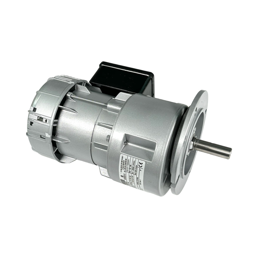 Rührwerksmotor Sirem R3245L5B, 230 - 400 V, 50 Hz , 25 U/Min. , Welle Ø 15 mm Länge 45 mm , 25 mm vom Wellenende bis Bohrungsmitte  Ø 3,5 mm