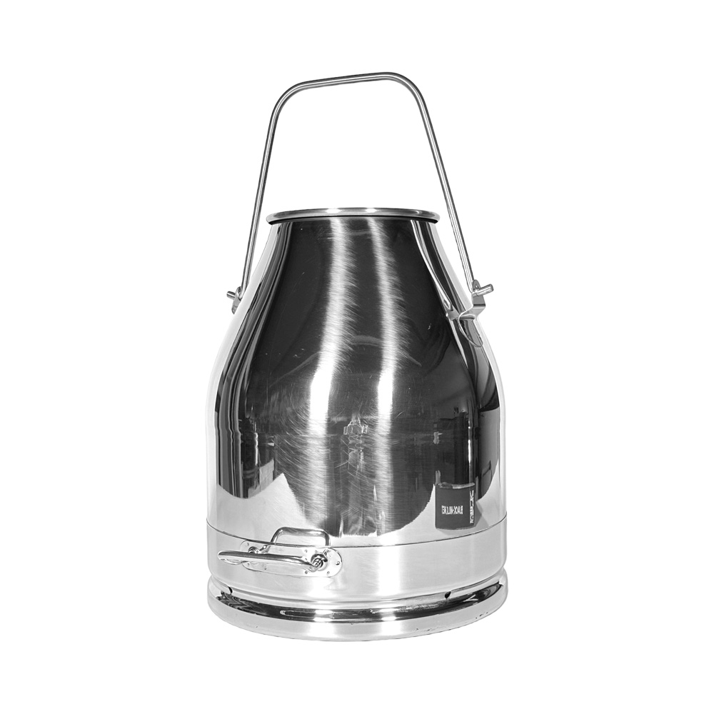 Melkeimer Edelstahl, 25 Liter, Bügelhöhe 143 mm
