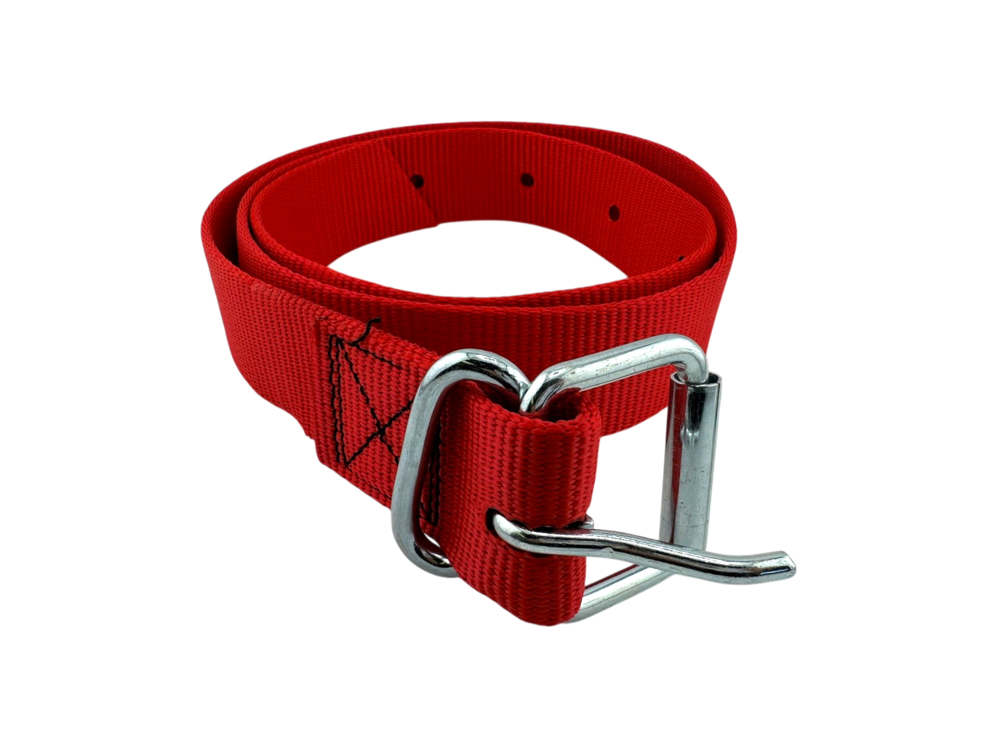 Halsband mit Gürtelschnalle rot, 1300 mm