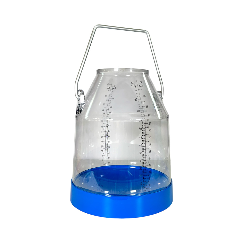 Melkeimer, Kunststoff, 32 Liter, mit Bügelhöhe 143mm, blau